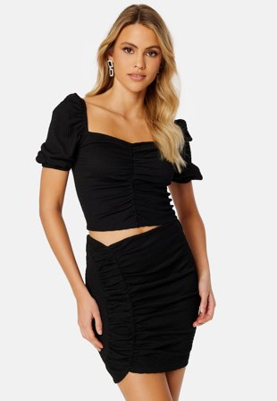 BUBBLEROOM Noomi skirt set Black Klær