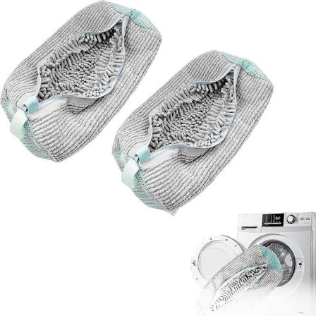 Skovaskepose for vaskemaskin, vaskepose for sko for vaskemaskin og tørketrommel, gjenbrukbar skovaskepose for alle skotyper og