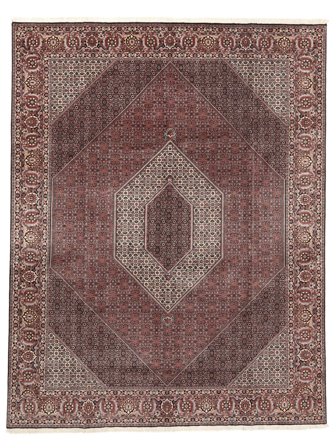 Bidjar Takab/Bukan Rug Hand Knotted 295X382 Dark Red/Brown Persia