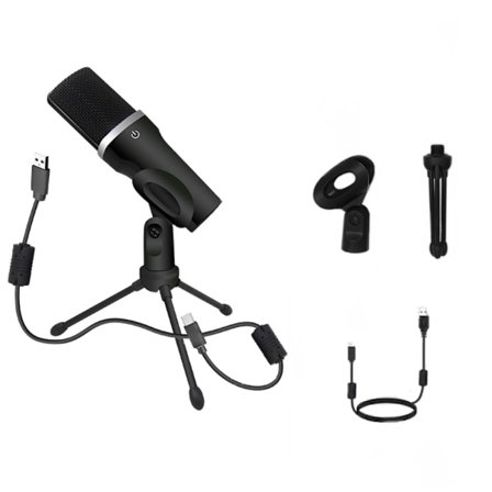 USB-mikrofon, kondensatormikrofon, lämplig för datormediaströmning, spelinspelning, konferens och andra liveinspelningsmikrofoner(Q5 stan