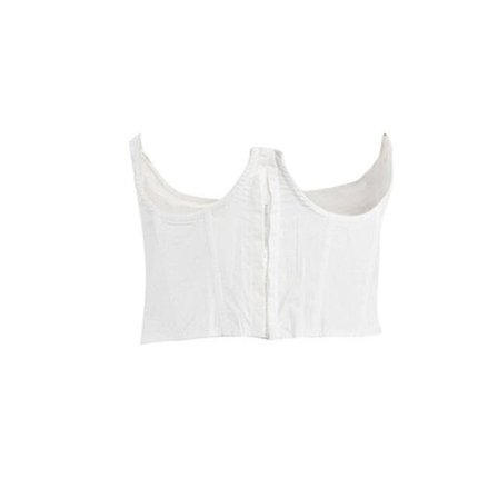 2021 Korsett midjebälte för kvinnor Enfärgad svart Vit Sexig bred elastisk slips Bodycon Waspie-bälte, svart