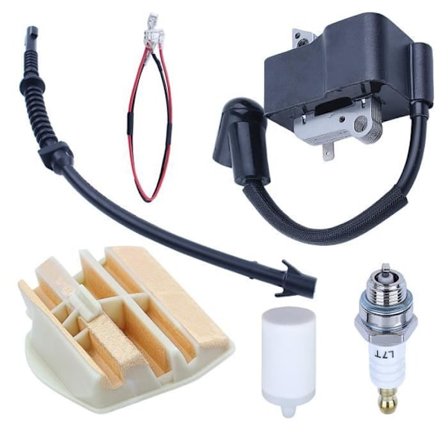 Sytytyskela, Ilmansuodatin, Polttoaineletkusetti Yhteensopiva Husqvarna 445 450 445E 450E Moottorisahojen kanssa 573935702 544080803