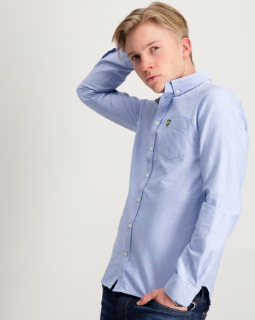 Lyle & Scott Oxford Shirt Blå Skjorter Gutt - Kids Brand Store
