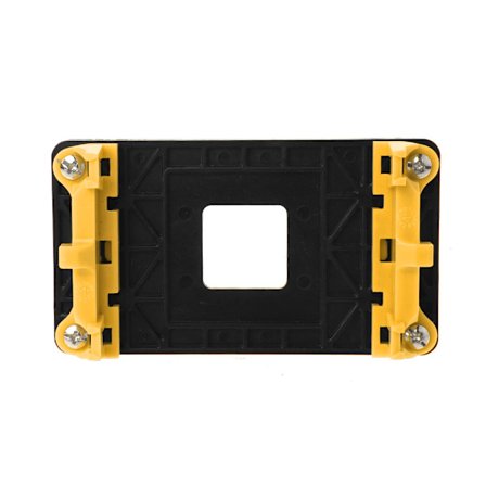 Prosessorin jäähdyttimen teline Emolevyn takalevy Jäähdytyselementin tuuletinjalusta Pohjakiinnikkeen pidike AMD Socket AM2 AM3:lle, keltainen