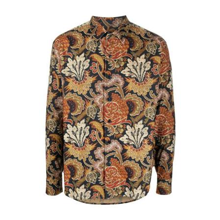 Etro - Skjortor - Orange - Herr - Storlek: L, Herr, Storlek: L