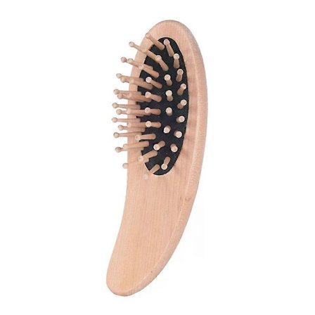 Træ Pude Massage Kam, 1 stk Komfortabelt Rejse Massageværktøj, 15.5x4.5x3.5cm