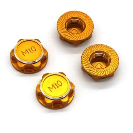 4 st 17 mm M10 metallhjulmutterkåpa NT002 för JLB Racing CHEETAH 11101 21101 J3 Speed ​​1/10 RC biluppgraderingsdelar, 3
