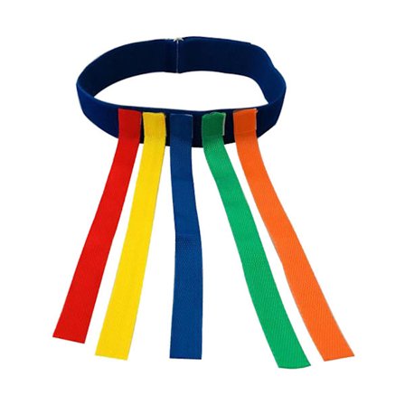 Fang Hale Leg Bælte Strækbart Farverigt Interaktivt Hale Fangst Træningsudstyr til Voksne Børn Familie Aktiviteter Blå