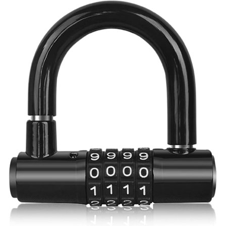 U-lukko, raskas varaslukko, 4-asentoinen polkupyörän lukko maantiepyörille M