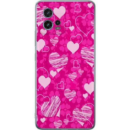 Yhteensopiva Puhelinkuori Motorola Motorola Moto G72 PopSydänKuviointi