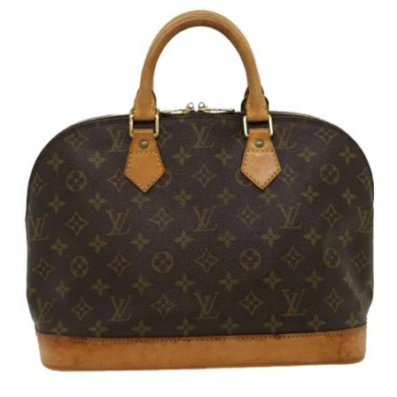 Louis Vuitton Vintage, Pre-owned Canvas Alma Bruin, Dames, Maat:ONE Size,leather