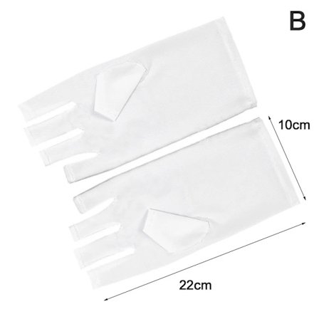 1 Par UV-skyddshandskar Anti-UV-strålningsskyddshandskar Nagelkonst Gel Anti-UV-handskar UV LED-lampa Nageltork Ljusverktyg