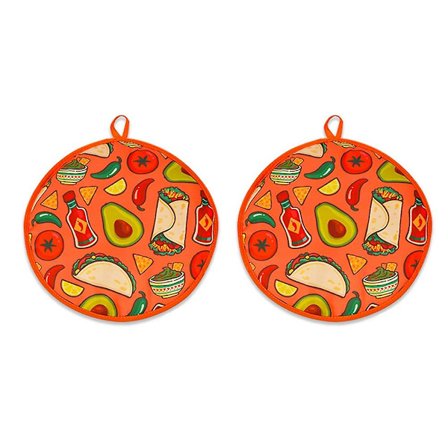 2 st 12 tum Burrito Tyg Påse, Bärbar Tortilla Kylväska för Hem Mikrovågsugn Restaurang Mat