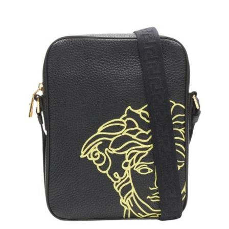 Versace Pre-owned Pre-owned Leather crossbody-Tass , Zwart , Dames , Maat: ONE Size Vintage Tassen