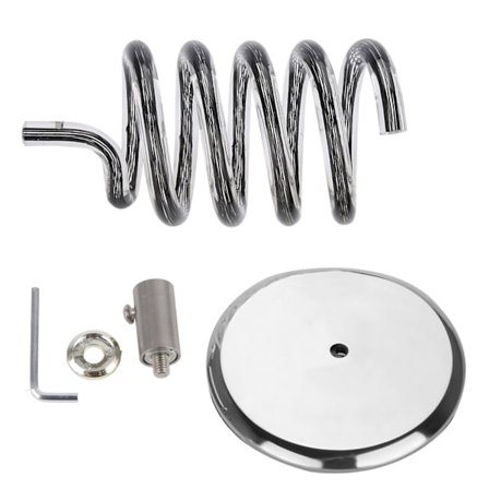 Hårfønerholder i rustfritt stål og akryl for salong og hjemmebruk