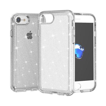 Iphone 7/8/se (2020 & 2022) Stötdämpande Mobilskal Gnistra Silve Silver