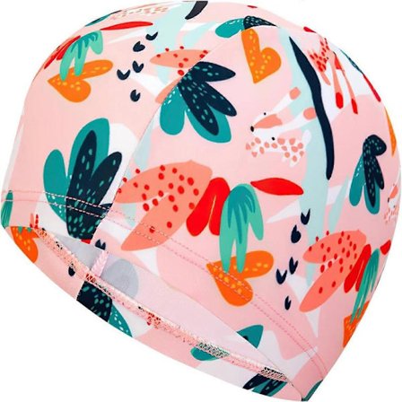 Badehætte til piger, børn, polyester, stof, søde badehætter til piger, alder 3-10 år, lang