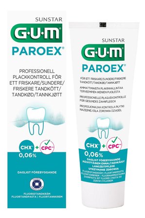 GUM Tandpasta Paroex 0,06% Klorhexidin v/tandkødsbetændelse, Medicin & Pleje, Mund & Tandpleje, Tandpasta