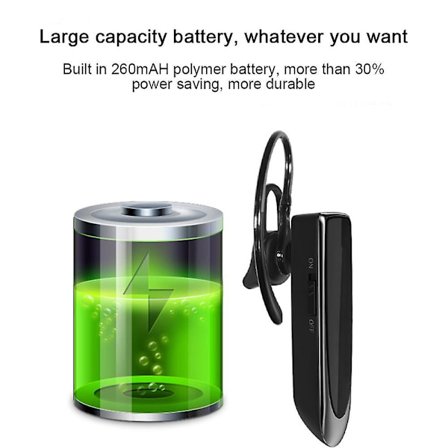 Bluetooth Earpiece V4.1 trådlöst handsfree-headset 24 timmars körning