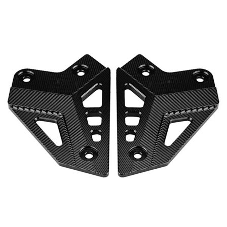 Motorcykel Fodhviler Fodstøtte Beskytter Hæl Beskyttende Dæksel Beskyttelse til Kawasaki Z900 2017 Sort