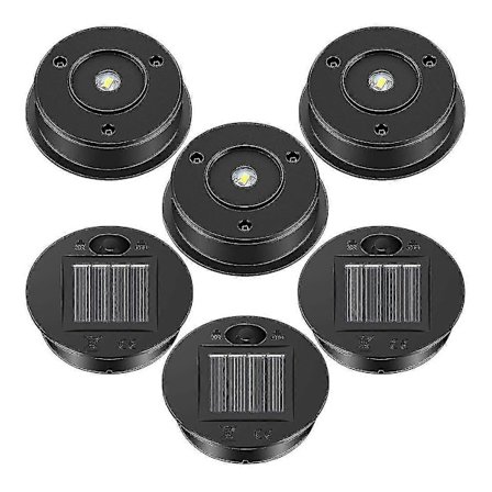 6 st Solar Lights Ersättningstopp 7 Solar Light Delar Led Solar Panel Lykta Skydd Lampor Kompatibla Utomhus{F2]