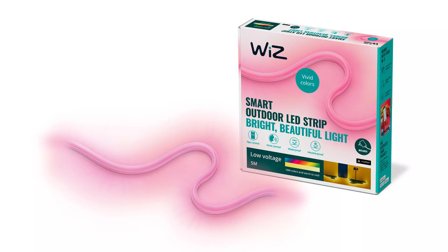 WiZ Utendørs LEDstrip, 5m Smart LED-belysning, bøybar, farget og hvitt lys, Wi-Fi, IP65, Matter-kompatibel