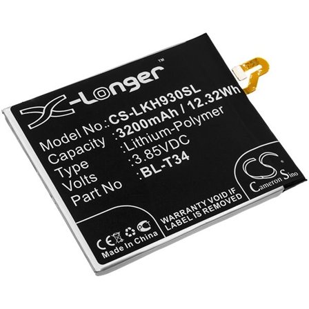 Batteri til SmartPhone, Mobil til LG V30, V30S, H930 osv.