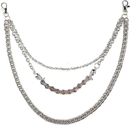 Unisex Punk-kæder til bukser, kraftige bæltekæder Hip Hop-bukser