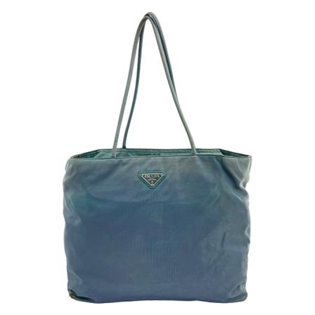 Prada Vintage, Pre-owned Nylon Tote Blauw, Dames, Maat:ONE Size
