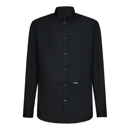 Dsquared2 - Skjortor - Svart - Herr - Storlek: 2xl, Herr, Storlek: 2XL