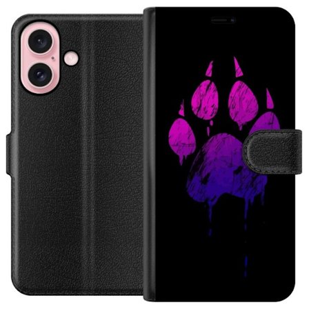 Kompatibelt Plånboksfodral till Apple Apple iPhone 16 Paw