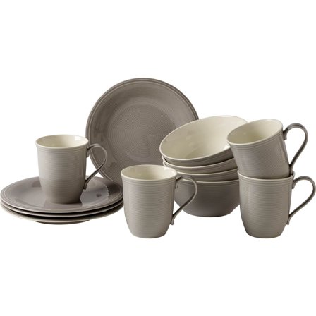 LIKE by Villeroy & Boch Group - Frokostsett Color Loop Stone Grå