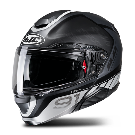 Avattava Kypärä HJC RPHA 91 Rafino Musta/Harmaa S