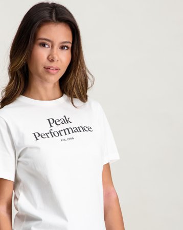 Peak Performance Jr Original Tee Hvit T-skjorter Jente - Kids Brand Store