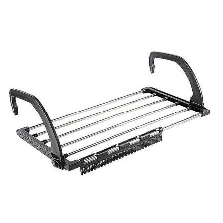 40 cm vinduskrok, kleshenger for vindu, skohylle, balkongvinduskarm, hengende luftehenger