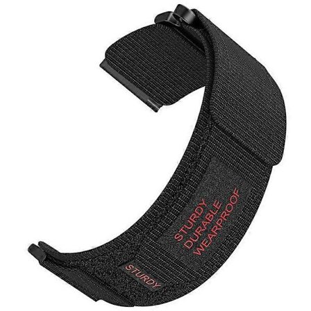 Kompatibel for Suunto 9 / 7 / Spartan Sport Wrist HR Baro Nylon Klokkereim 24mm Løkkefeste Rem [BR]_jar