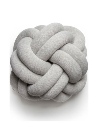Design House Stockholm Knot Cushion - Grey - 30X30X15CM