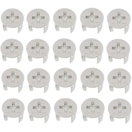 20-pack möbelbeslag 15 mm x 11 mm