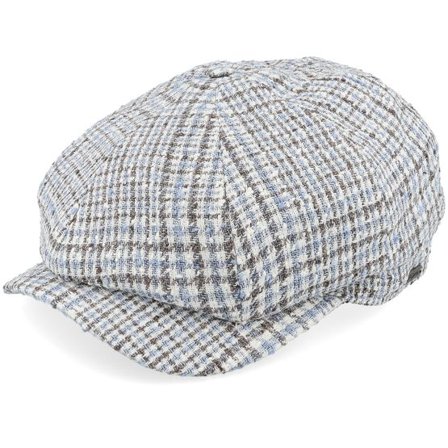 Wigéns - Blå flatcap Keps - Classic Cap Light Blue Newsboy Flat Cap @ Hatstore