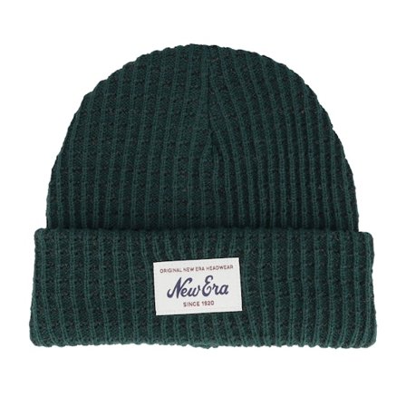 New Era - Vihreä Beanie - Short Beanie Waffle Dark Green Cuff @ Hatstore