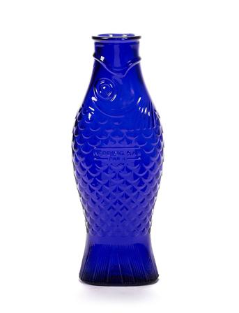 Bottle 1L Fish & Fish By Paola Nav Home Tableware Jugs & Carafes Water Carafes & Jugs Blue Serax