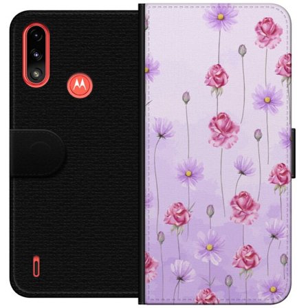 Yhteensopiva Lompakkokotelo Motorola Moto E7 Power Petal Reverie Lilac Mist
