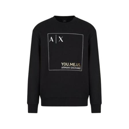 Armani Exchange, Sweatshirts Zwart, Heren, Maat:XL