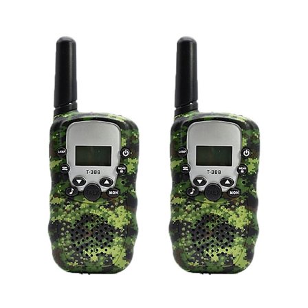 2kpl Lasten Naamiointi Walkie Talkie Kädessä pidettävä lähetin-vastaanotin Highlight Puhelin Radio Sisäpuhelin 3 km Mini Lelut Lahjat Poika Tyttö