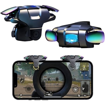 PUBG Mobile Trigger Spillkontroller, 5-nivåer Automatisk Høyfrekvent Klikk Rask Skyting, L1R1 Trigger Trigger Skyt Mobiltelefon Spillkontroller 