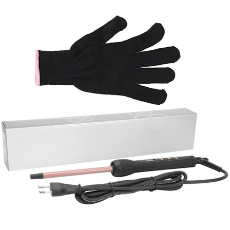 9mm Elektrisk Hårkrøller, Liten Tønne, LED Krøllejern, Hårstilingsverktøy, EU-Plugg, 110‐240V