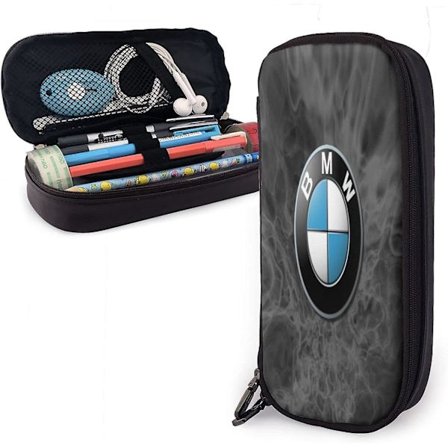 B-M-W Pennfodral för Pojkar, Skolmaterial för Barn, Ovala Pennfodral med Design, Presenter till Spelare Pojkar Flickor Tonåringar, Skoltillbehör 