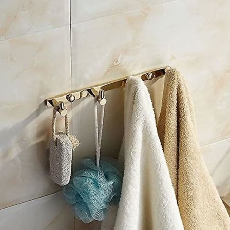 Håndkleholder i messing til veggmontering