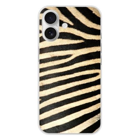 Silicone-skal - Kompatibel med Apple iPhone 16 - zebra-design