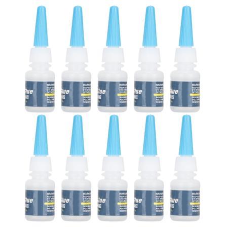 Neglekunst Limsteiner Negletips Dekorativ Lim Manikyrverktøy 10g x 10stk